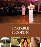 Panneaux de sol de danse portables en plastique PP + vinyle PVC, pour intérieur, emboîtables, antidérapants, modulaires, modernes, personnalisables