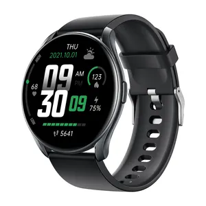 Starmax GTR1 jam tangan pintar, arloji Cerdas olahraga bentuk bulat digit, penghitung langkah Android IOS cerdas