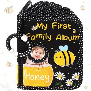 Nouveau <span class=keywords><strong>livre</strong></span> de famille en <span class=keywords><strong>tissu</strong></span> doux My First Family Album Holder - Product Image 6