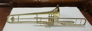 <span class=keywords><strong>Trombone</strong></span> en Do avec pistons laqués or - Product Image 5