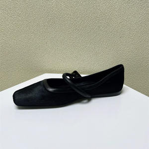 Scarpe basse da <span class=keywords><strong>donna</strong></span> con stampa leopardata, punta quadrata e tacco piatto, modello alla moda. - Product Image 3