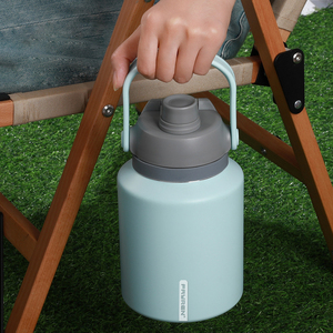 Cao Cấp Đôi Tường Thép Không Gỉ Chân Không Flask 1000 Ml Biểu Tượng Tùy Chỉnh Rò Rỉ Bằng Chứng Kích Thước Lớn Chai Nước Nhiệt Cắm Trại Ngoài Trời - Product Image 1