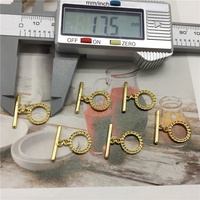 Vente en gros 2026 - Apprêts et composants de bijoux - Fermoir rond en cuivre plaqué or 18 carats pour la fabrication de bijoux