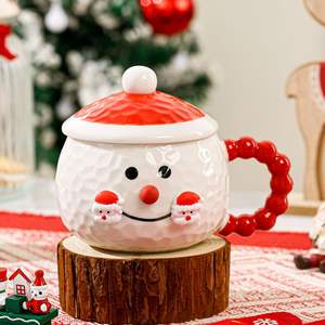 Taza <span class=keywords><strong>de</strong></span> Cerámica con Diseño <span class=keywords><strong>de</strong></span> Muñeco <span class=keywords><strong>de</strong></span> Nieve, Caja Sorpresa Navideña HY, Regalo <span class=keywords><strong>de</strong></span> Navidad para Decoración del Hogar, Unisex, Estilo Occidental - Product Image 1