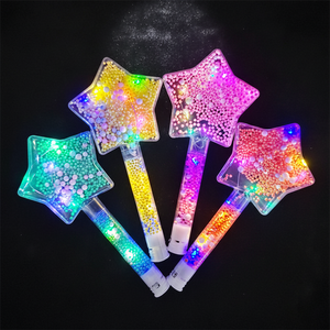 Bacchetta Magica LED Luminosa per Bambini, Bastoncino Fluorescente in Plastica, Lampeggiante e Luminoso al Buio, per Concerti, Feste, Decorazioni Pasquali - Product Image 5