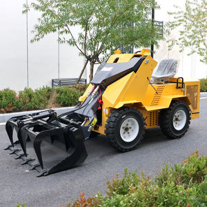 小型ホイールスキッドステアローダー300KG 350KG 450KGフロントエンド伸縮式ミニホイールアタッチメント付き - Product Image 4