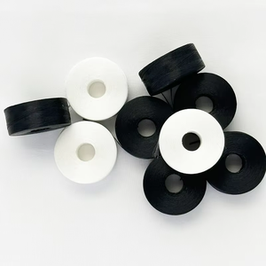 Tùy chỉnh Polyester <span class=keywords><strong>prewound</strong></span> pre-vết thương bobbin chủ đề cho thêu may nhuộm mercerized sợi filament-không thấm nước có độ bền cao - Product Image 3