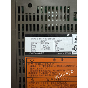 1 ชิ้น ไดรฟ์เซอร์โวฟูจิมือสอง RYS101S3-LSS-Z98 - Product Image 2