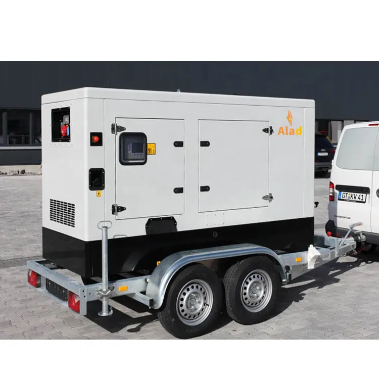 10kw 30kw 50kw 80kw 100kw 160kw generatore elettrico diesel tipo di rimorchio portatile