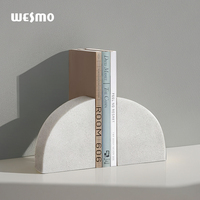 Porte-livres en résine de style Art déco créatif et luxueux, à bords festonnés, pour la décoration de la maison et du bureau