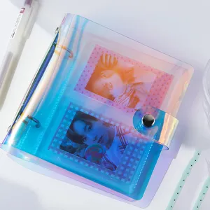 Álbum DE FOTOS transparente de tapa dura con material de cubierta de PVC