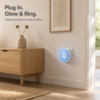 Sonnette sans fil personnalisée pour usine intelligente avec lumière LED nocturne, meilleure sonnette sans fil sans piles