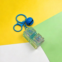 Porte-clés en silicone électroplaqué en forme de clavier mécanique 3D, petit cadeau anti-stress pour clés de voiture