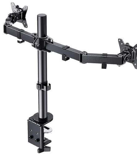 Ergonomic Articulating Arm Monitor Support Modern Adjustable Desk Mount for Single/Double Monitors-for School Supermarket Use