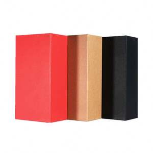 Exquisita Caja de Regalo Rectangular Gris con Tapa Abatible, Bandeja Fija y Forro de 2cm con Protección UV para Productos Electrónicos y Té - Product Image 1