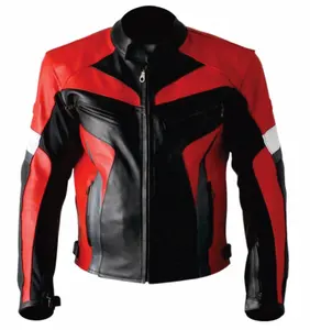 Мотоциклетная куртка из натуральной кожи