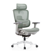 Chaise de bureau ergonomique moderne et confortable à dossier haut en maille, pivotante et réglable, idéale pour salle de réunion, bureau de direction ou de travail, directement de l'usine.