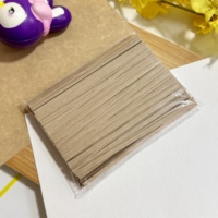 Attaches torsadées en kraft brun de haute qualité, directement de l'usine Fanxing, pour la fermeture et la décoration des sacs à pain.