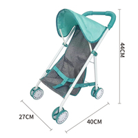 Poussette de poupée 20mm Deluxe Poussette bébé grande taille avec poignée réglable un sac à bandoulière 2 1 Landau