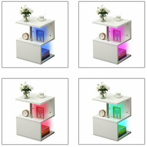 <span class=keywords><strong>Table</strong></span> d'appoint moderne en blanc brillant, gris, noir, <span class=keywords><strong>table</strong></span> d'angle, <span class=keywords><strong>table</strong></span> basse intelligente, <span class=keywords><strong>table</strong></span> basse de salon, <span class=keywords><strong>table</strong></span> basse pour salon - Product Image 3