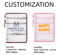 Bolsa de malla mate EVA con cremallera, paquete de almacenamiento para libros, organizador de manualidades, carpeta, archivador de documentos, soporte para viajes, bolsa de proyectos A4