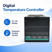 Contrôleur de température PID haute précision Ydkz séries CB CD CH 0,3 % avec thermocouple Pt100 K J, double alarme et sortie relais SSR pour four