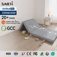 Matelas simple haut de gamme personnalisé en gros, confortable et respirant, avec design antidérapant, pliable en mousse à mémoire de forme pour salon