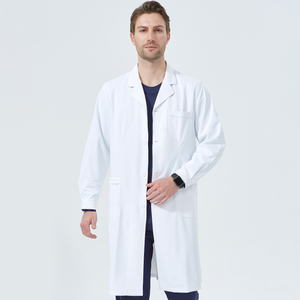 Uniformes médicos de enfermería exclusivos, ropa de trabajo para Hospital de mascotas, ropa exfoliante de belleza, abrigo quirúrgico, bata de laboratorio Blanca De ciencia - Product Image 1