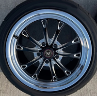 Jantes forgées Viaol 5x114.3 (5x4.5") 5x127 (5x5") 5x120.65 (5x4.75") pour Drag Racing, jantes avant étroites + jantes arrière Beadlock