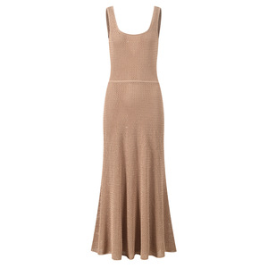Nouvelle Collection Été 2026 : Robe Longue en Maille Sans Manches, <span class=keywords><strong>Élégante</strong></span>, Amincissante <span class=keywords><strong>et</strong></span> Flatteuse pour la Silhouette, avec Encolure <span class=keywords><strong>Ronde</strong></span> - Product Image 1