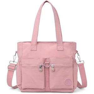 Free Sample China Large Custom polyester Totebag Shopping <b>Bag</b> Hand Made Womens Shoulder <b>Tote</b> <b>Bags</b> <b>With</b> Zipper and <b>Pockets</b> - Product Image 5