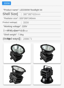 ไฟส่องสว่าง LED 200W COB ตัวเรือนอะลูมิเนียม IP66 6000K แสงเดย์ไลท์ ลำแสงกว้าง สำหรับภายนอกอาคาร แสงสว่างสำหรับจัดสวน ความสว่างสูง CRI 80 พร้อมเซ็นเซอร์ตรวจจับแสง - Product Image 5