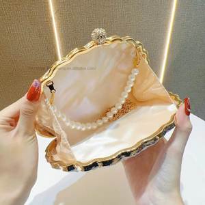 Cross-border New Silk Retro European American Women's Evening <b>Clutch</b> Bag With Pearl Decoration Tanjing - Product Image 3