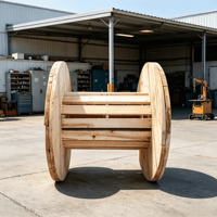 Bobines en bois robustes personnalisées OEM/ODM pour câbles électriques, cordes et fils industriels – Idéales pour l'exportation et la logistique
