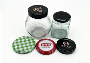 גודל מותאם אישית דפוס המפעל לספק ישיר זכוכית בקבוק חמוץ סדרת מזון כיתה באיכות גבוהה מכסה מכסה - Product Image 3