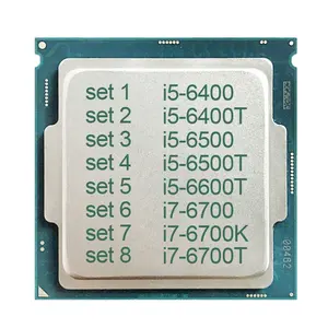 LGA1151 CPU i5-6400 i5-6400T i5-6500 i5-6500T i5-6600T i7-6700 i7-6700K i7-6700T النواة i5 i7 المعالج