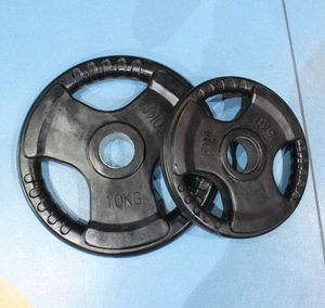 Juego de Discos de Pesas <span class=keywords><strong>BFT</strong></span> Fitness Equipment, Discos de Hierro Recubiertos de Goma, Barra de Mancuernas con Agarre Triple, Discos de Pesas con Agarre Triple - Product Image 3