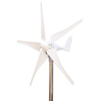Generador Eólico de Eje Horizontal de 400W, Arranque a Baja Velocidad del Viento, para Alumbrado Público, Paisajismo, Hogar, Barcos de Pesca