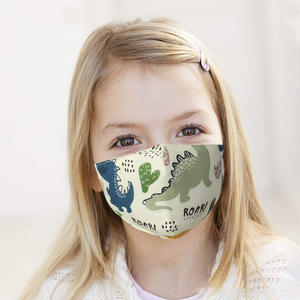 Maschera facciale per bambini in tessuto traspirante lavabile regolabile in cotone traspirante per bambini - Product Image 3