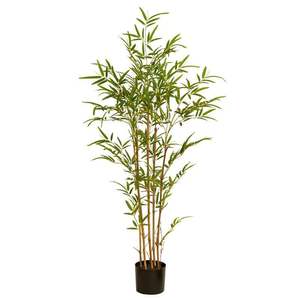 <span class=keywords><strong>Vente</strong></span> flash : Arbre en bambou artificiel de 1,80 m (6 pieds), herbe et feuilles en plastique simulées pour la décoration de la maison, du bureau, de l'hôtel et du jardin - Product Image 6