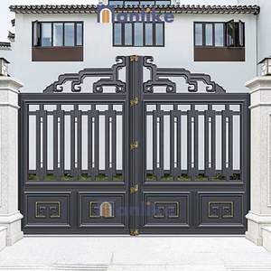 Anlike Villa Driveway Electric Smart Swing Temple School Aluminio Garaje al aire libre Jardín Esgrima moderna Puertas <span class=keywords><strong>de</strong></span> enrejado - Product Image 4