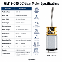 DC 6V 100RPM Gear Motor Pengurang Kecepatan Gear Motor DC Gear Box Elektrik dengan Gearwheel untuk Robot RC