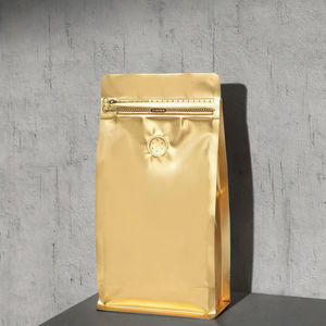 Bolsa autosellable para granos de café con bolsa de aluminio de ocho lados, bolsa para comida de perros y gatos, bolsa para té con válvula de aire, bolsa de embalaje de alimentos de colores. - Product Image 1