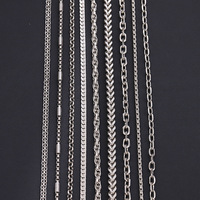 Collier pour homme en acier inoxydable de haute qualité, chaîne torsadée serpent ronde de 60 cm, collier à maillons cubains épais