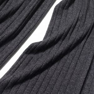 批发100% 羊绒混纺针织女裤新款腰羊绒慢跑裤 - Product Image 4