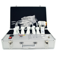 Appareil de beauté spa multifonctionnel AURO en aluminium avec microcourant bio, gants magiques, drainage lymphatique, anti-rides et marteau chaud/froid