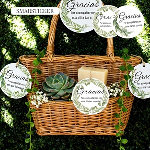 Etiquetas de Agradecimiento Personalizadas en Español con Cuerdas para Colgar, Material de Papel para Regalos y Compras - Product Image 5