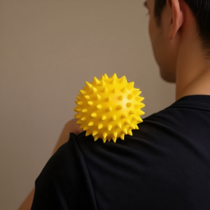 6.5cm Massage Ball with Yellow Short <b>Spikes</b> for Sticks Balls <b>Rollers</b> - Product Image 1