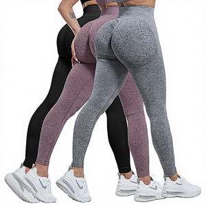Leggings de yoga marron à séchage rapide pour femmes, 100 % polyester, taille haute, logo personnalisé, antibactériens, respirants - Product Image 1