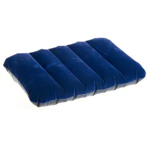 Almohada inflable para acampar, almohada de mochilero compresible de aire de varios colores para playa, almohada de aire ergonómica para el cuello